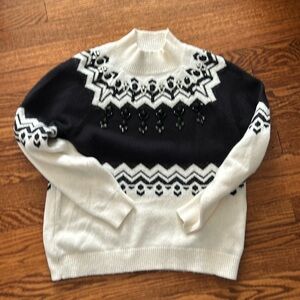 Ann Taylor Jeweled Fairisle Sweater Size Small